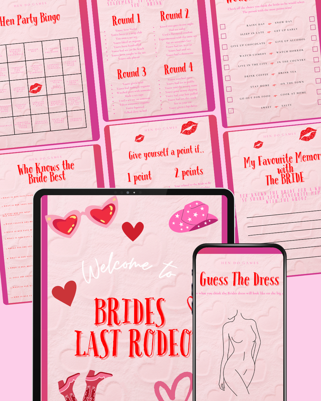 π Hen Do Games Pack (15 Pages)
