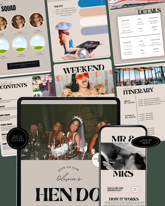 💍 The Ultimate Hen Do Planner (47 Pages)